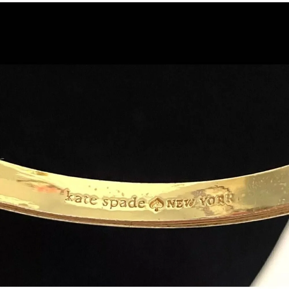Kate Spade Goldtone bow bangle (PF) - Picture 3 of 7